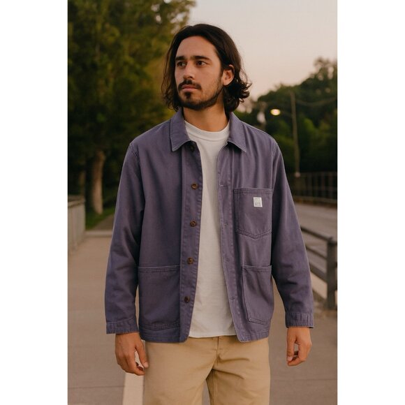 GAP WorkForce Jacket Mens Medium Blue Chore Barn Work Gorpcore Worker Retro - Picture 1 of 8